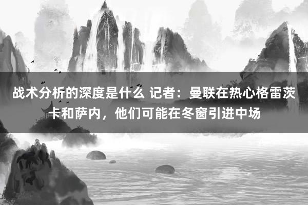 战术分析的深度是什么 记者：曼联在热心格雷茨卡和萨内，他们可能在冬窗引进中场