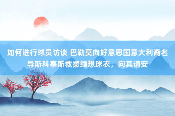 如何进行球员访谈 巴勒莫向好意思国意大利裔名导斯科塞斯救援缅想球衣，向其请安