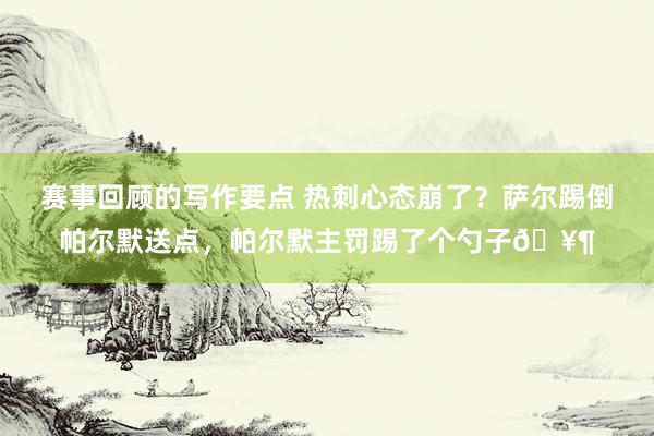 赛事回顾的写作要点 热刺心态崩了？萨尔踢倒帕尔默送点，帕尔默主罚踢了个勺子🥶